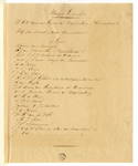 32563 Naamlijst van de leden van de burger-erewacht bij het bezoek van koning Willem II aan Utrecht op 18 mei 1841.